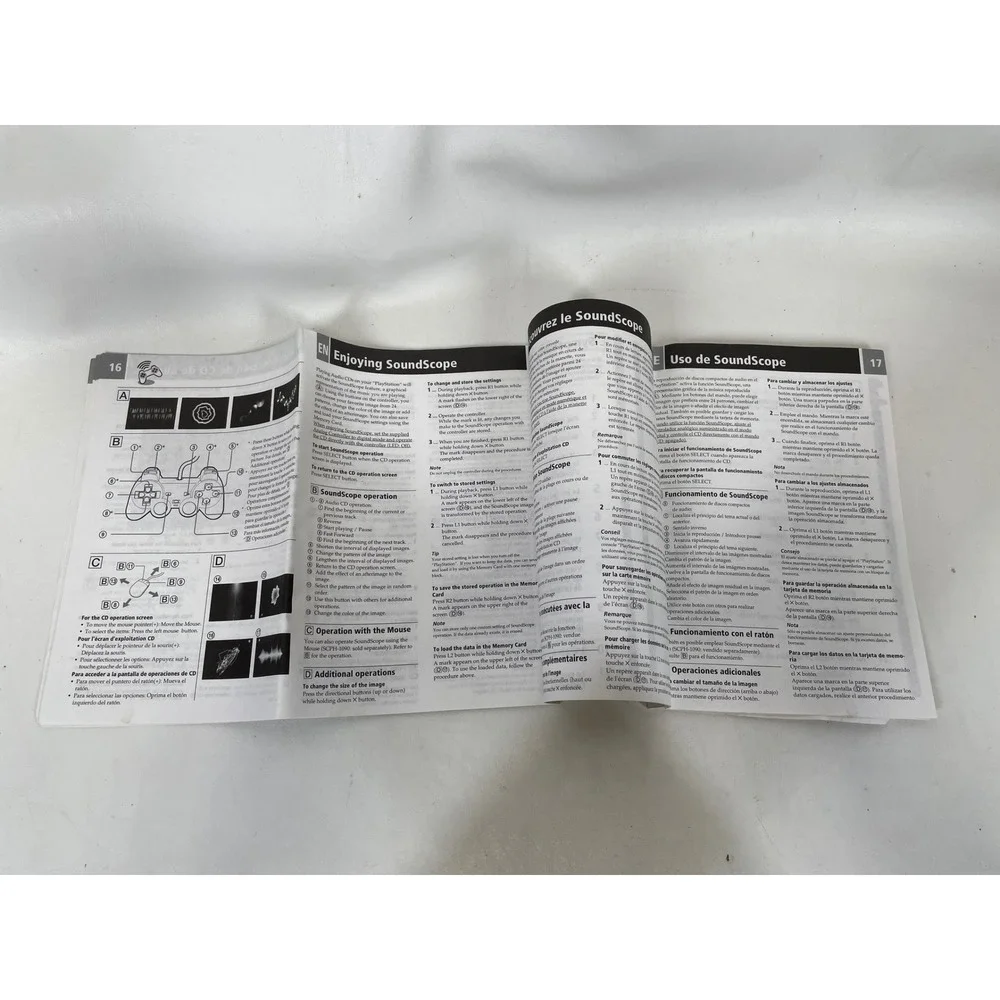 Sony PlayStation SCPH-7001 Instruction Manual PS1 Original Vintage 1998